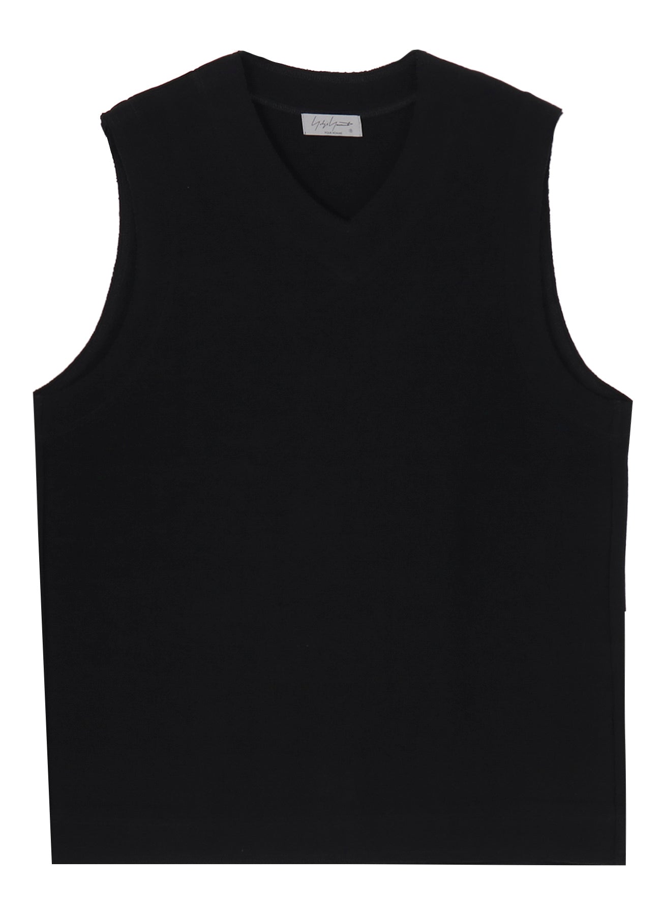 PURL STITCH RAW EDGE VEST