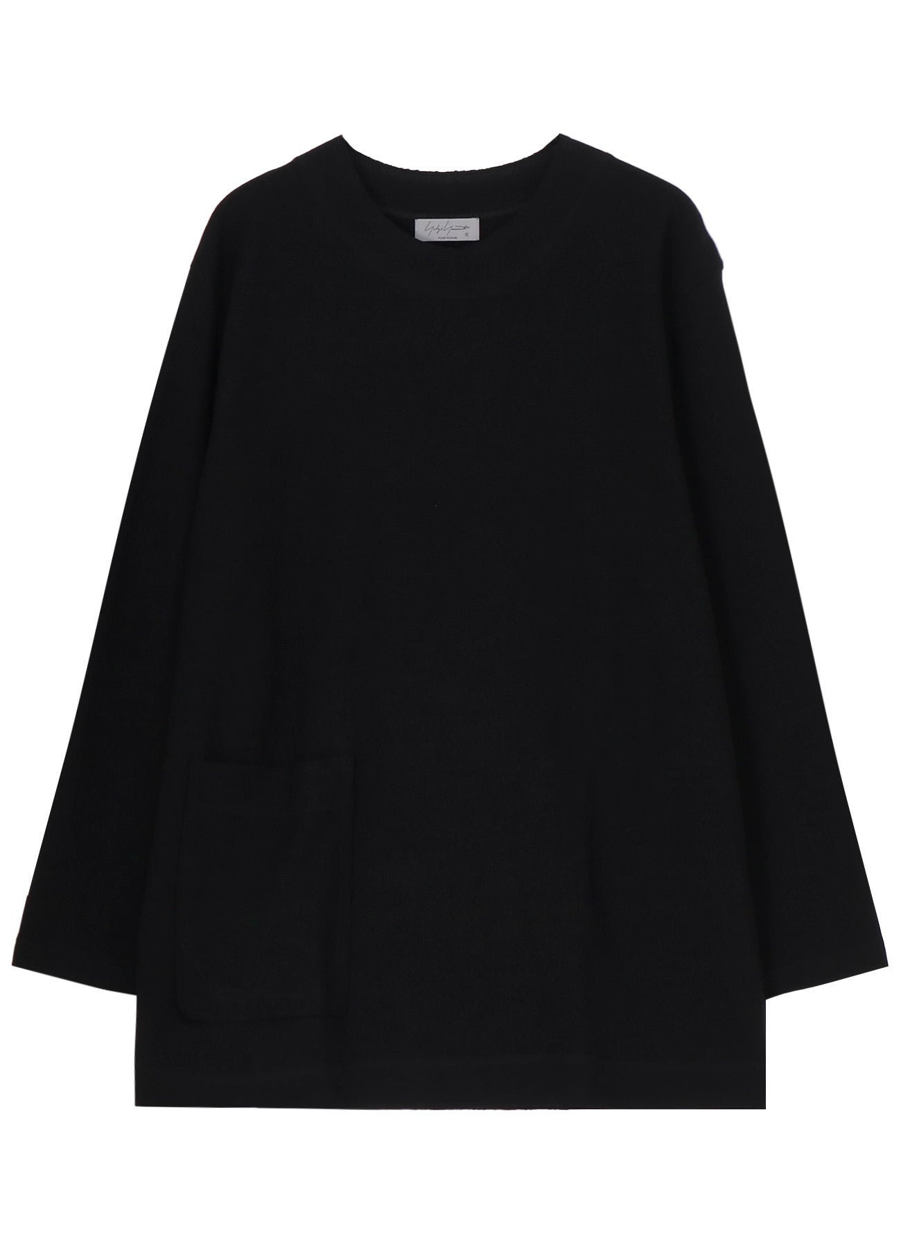 PURL STITCH RAW EDGE LS T
