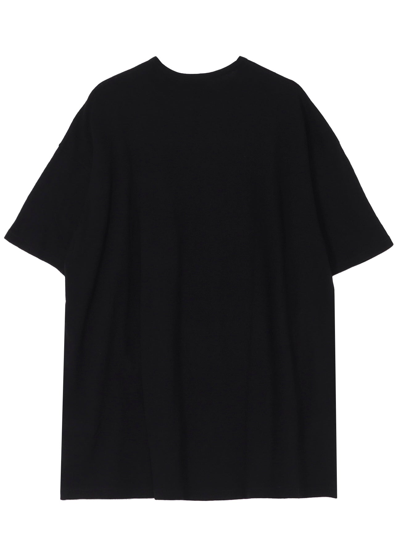 COTTON SILK NOIR GAUZE JERSEY POCKET DETAIL SHORT SLV T