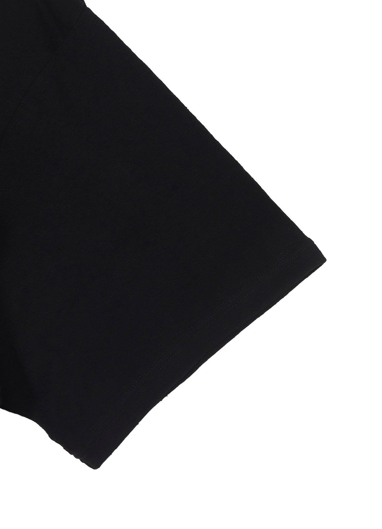 COTTON SILK NOIR GAUZE JERSEY POCKET DETAIL SHORT SLV T