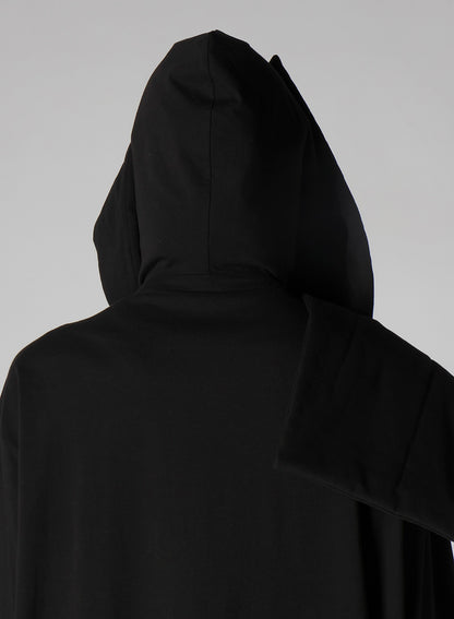 30/-HIGH D COTTON JERSEY PADDED LONG COAT
