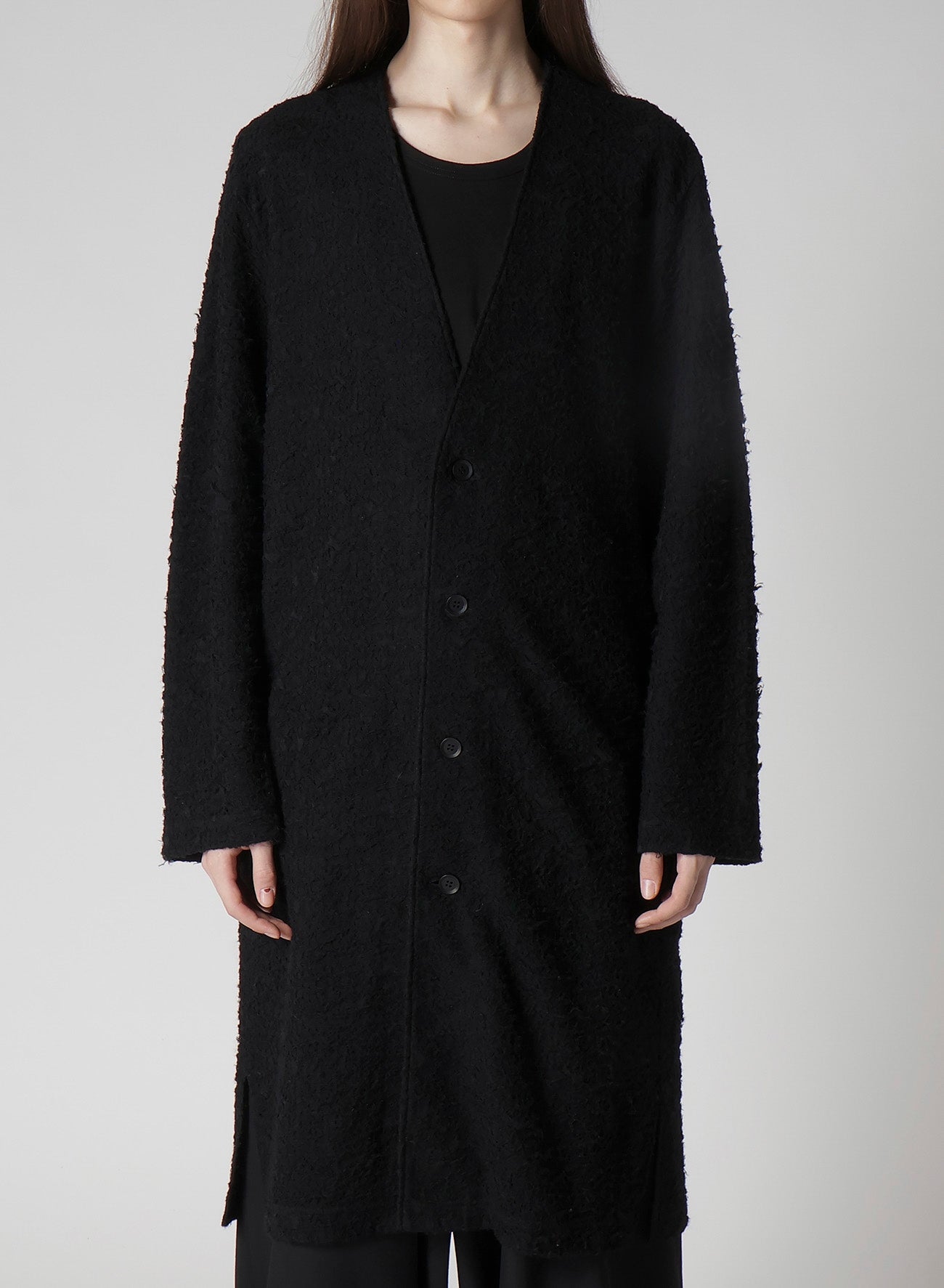 1/60 DOUBLE JACQUARD LONG CARDIGAN
