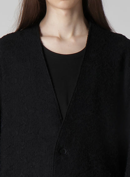1/60 DOUBLE JACQUARD LONG CARDIGAN