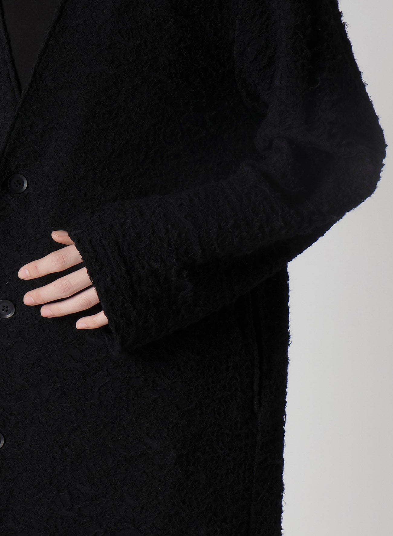 1/60 DOUBLE JACQUARD LONG CARDIGAN
