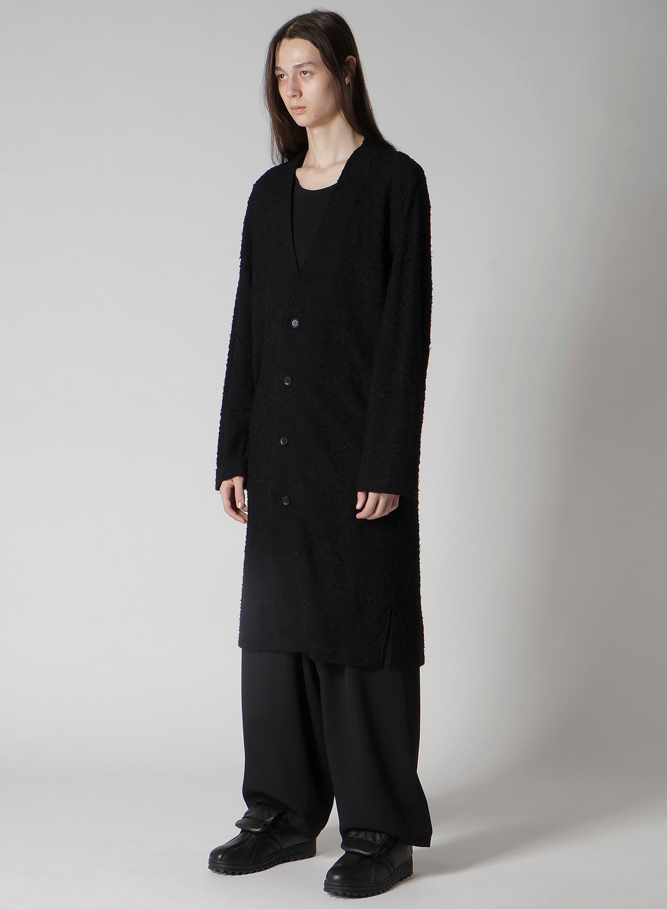 1/60 DOUBLE JACQUARD LONG CARDIGAN – THE SHOP YOHJI YAMAMOTO