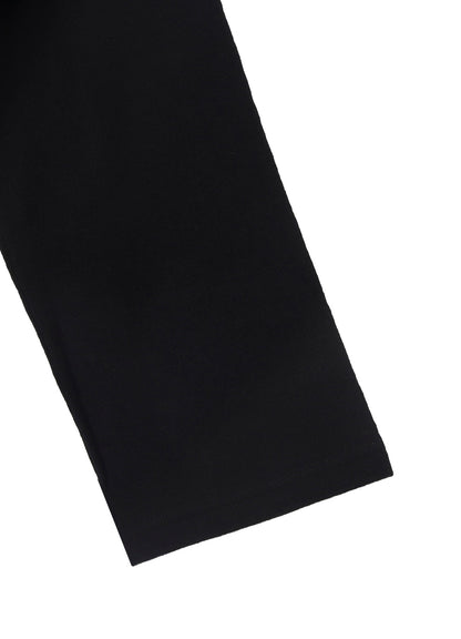 MILLING WOOL SIDE SLIT ROUND NECK LONG SLV T