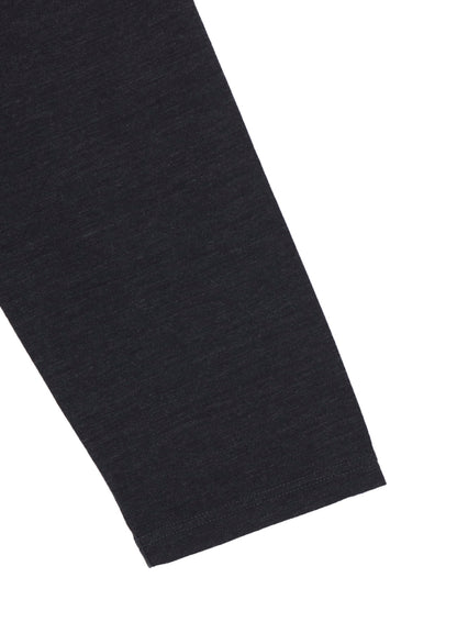 WOOL SINGLE JERSEY SIDE SLIT BUTTON DETAIL T