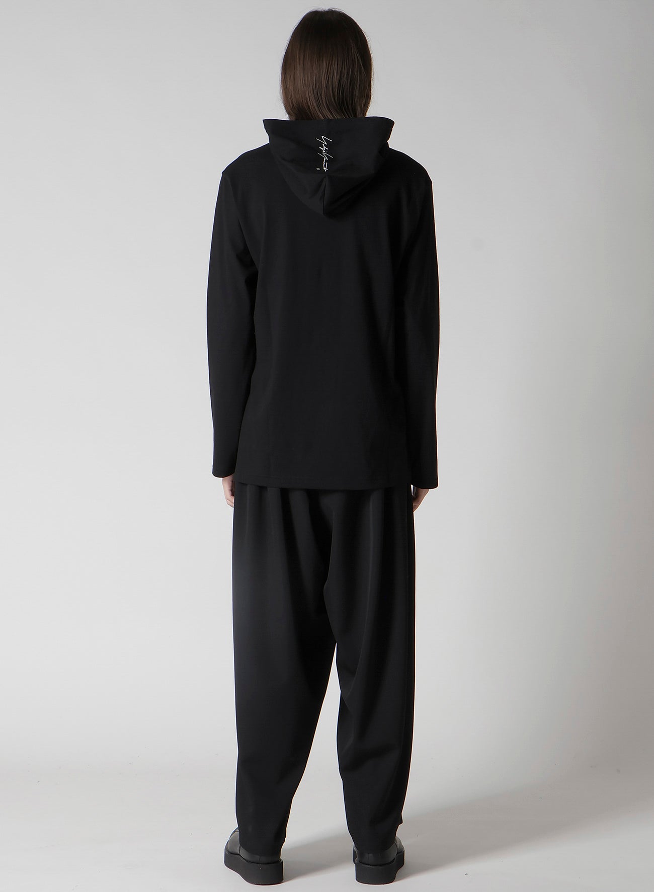 30/- PLAIN STITCH HOOD SIGNATURE PRINT HOODIE – THE SHOP YOHJI