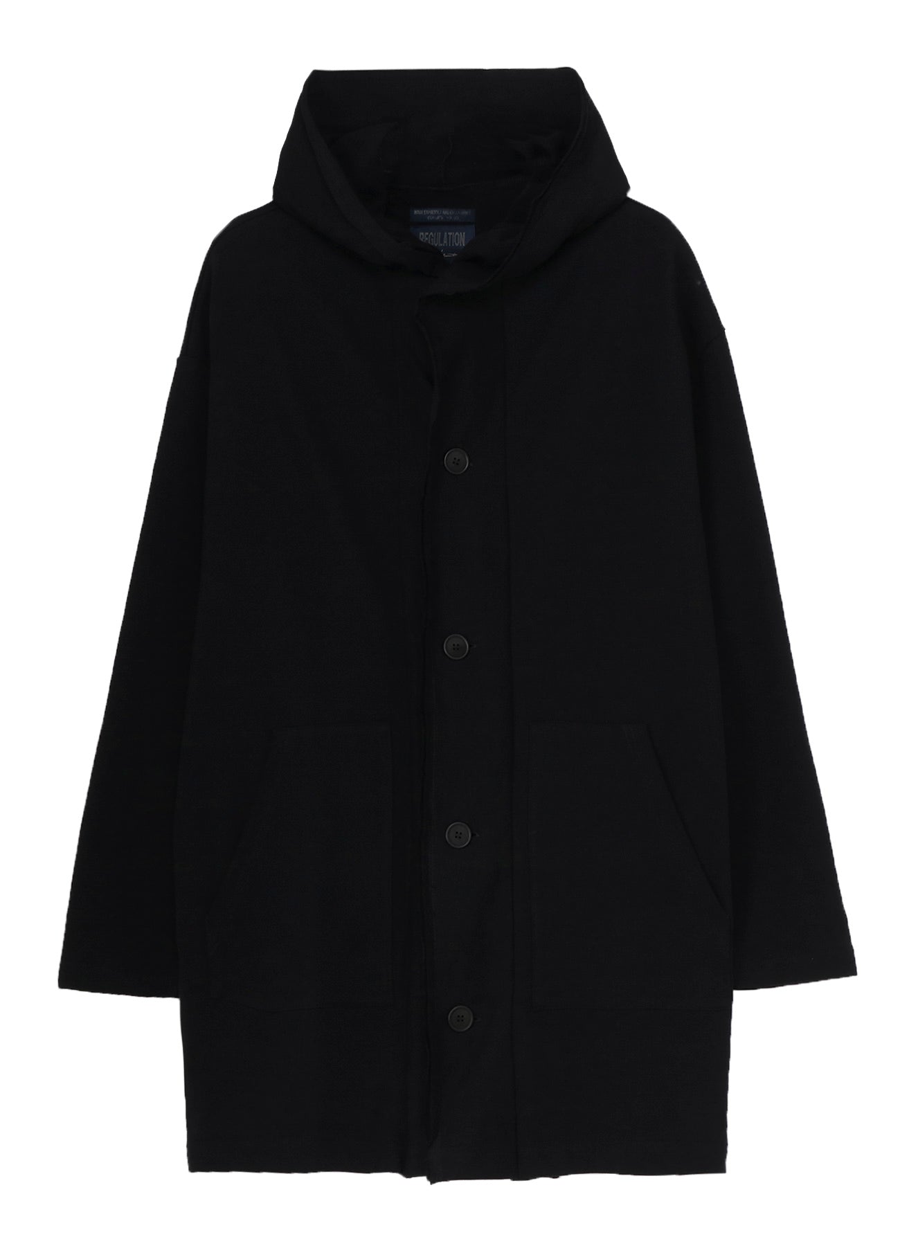 REGULATION FRENCH TERRY HOODED COAT