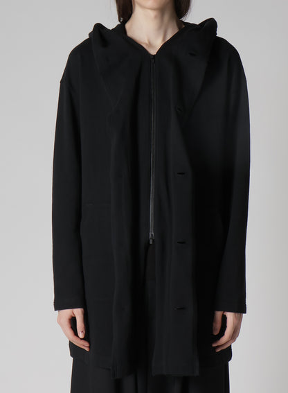 REGULATION FRENCH TERRY HOODED COAT