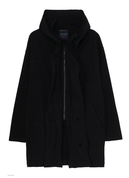 REGULATION FRENCH TERRY HOODED COAT