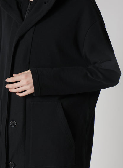 REGULATION FRENCH TERRY HOODED COAT