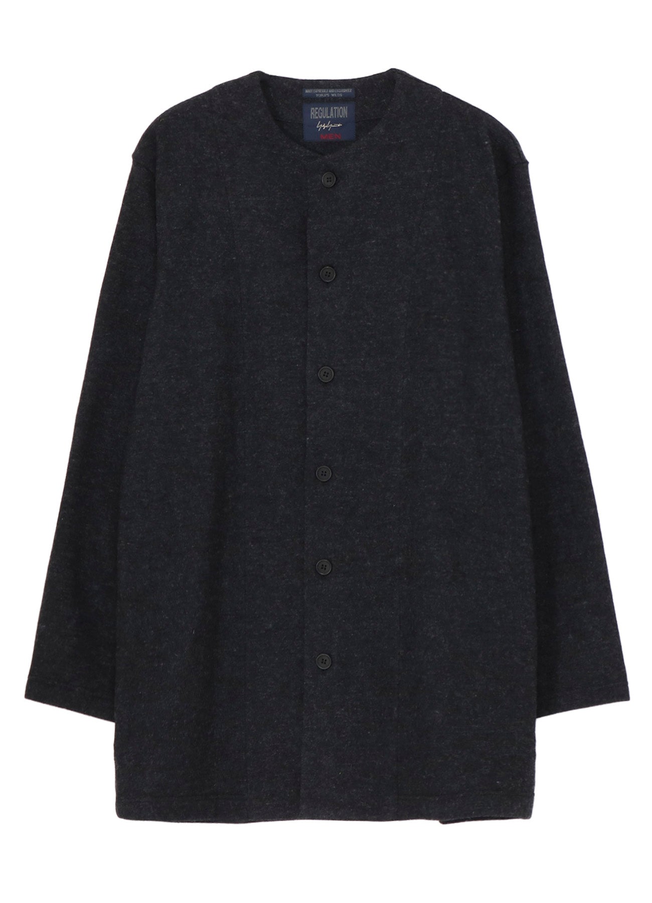 WOOLLEN JERSEY ROUND NECK JACKET