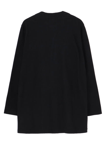 WOOLLEN JERSEY ROUND NECK JACKET
