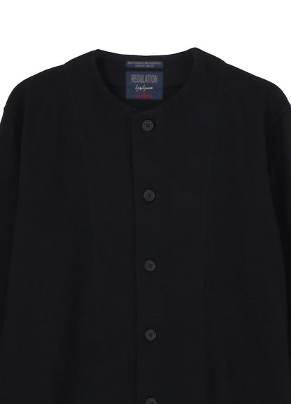 WOOLLEN JERSEY ROUND NECK JACKET