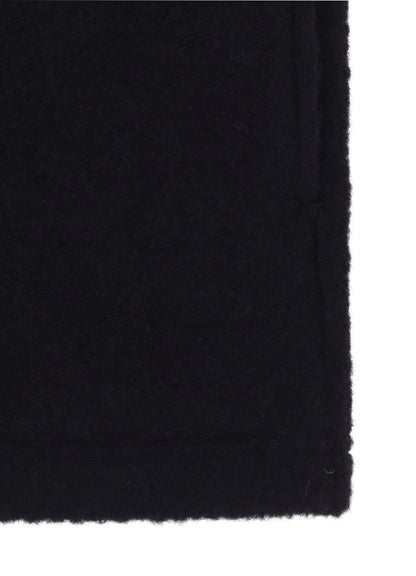 BOUCLE SINGLE JERSEY PADDED HOODED COAT