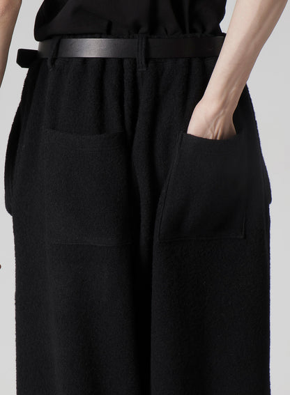 BOUCLE SINGLE JERSEY PADDED POCKET PANTS