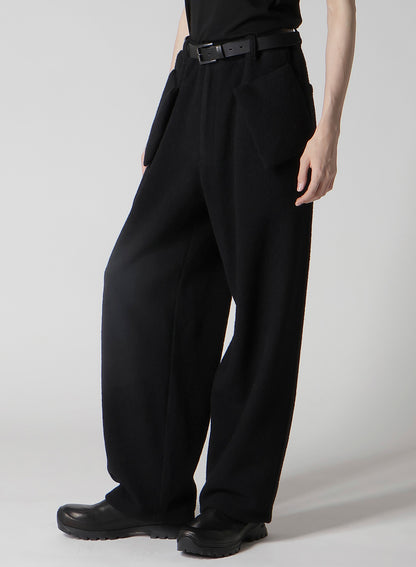 BOUCLE SINGLE JERSEY PADDED POCKET PANTS