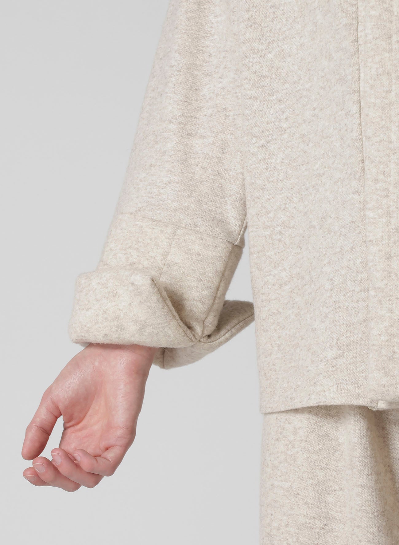 WOOLEN SINGLE PADDED JACKET