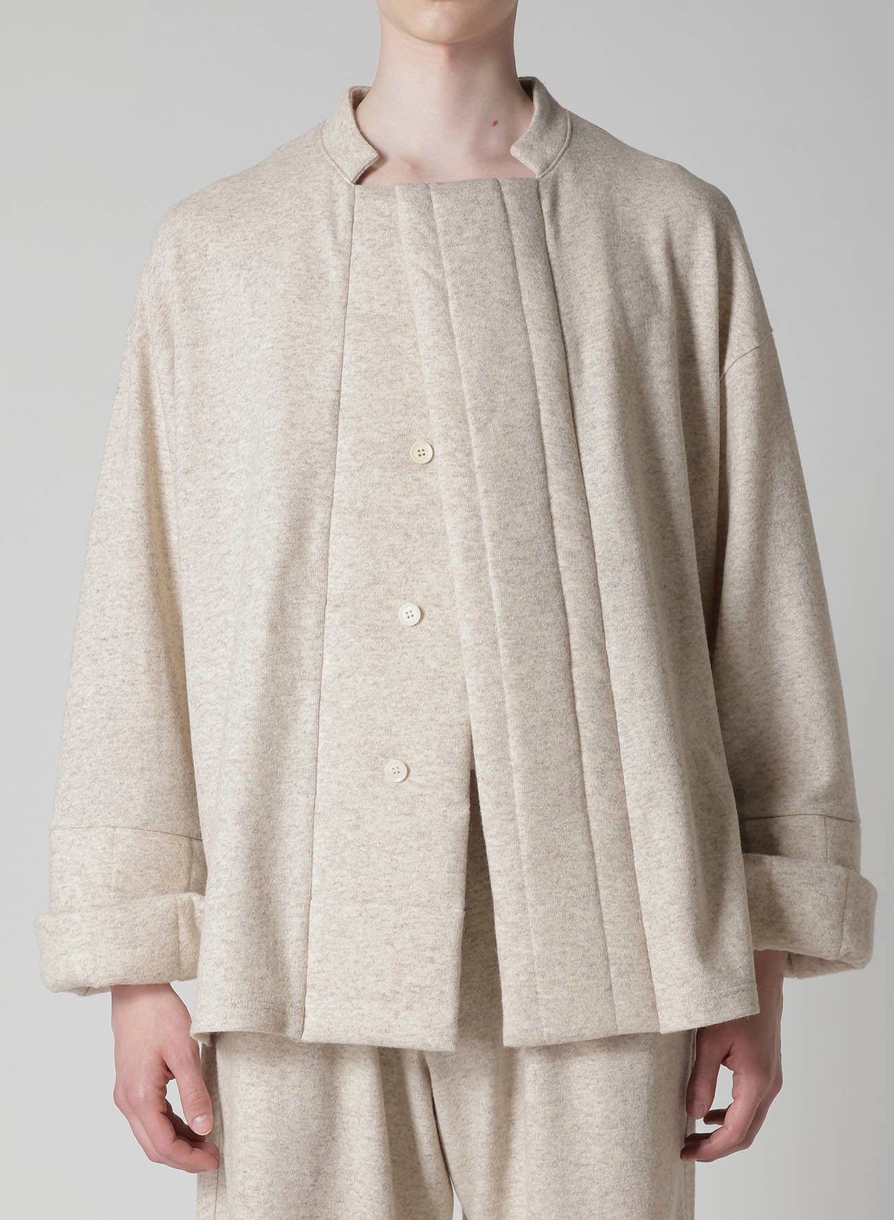 WOOLEN SINGLE PADDED JACKET