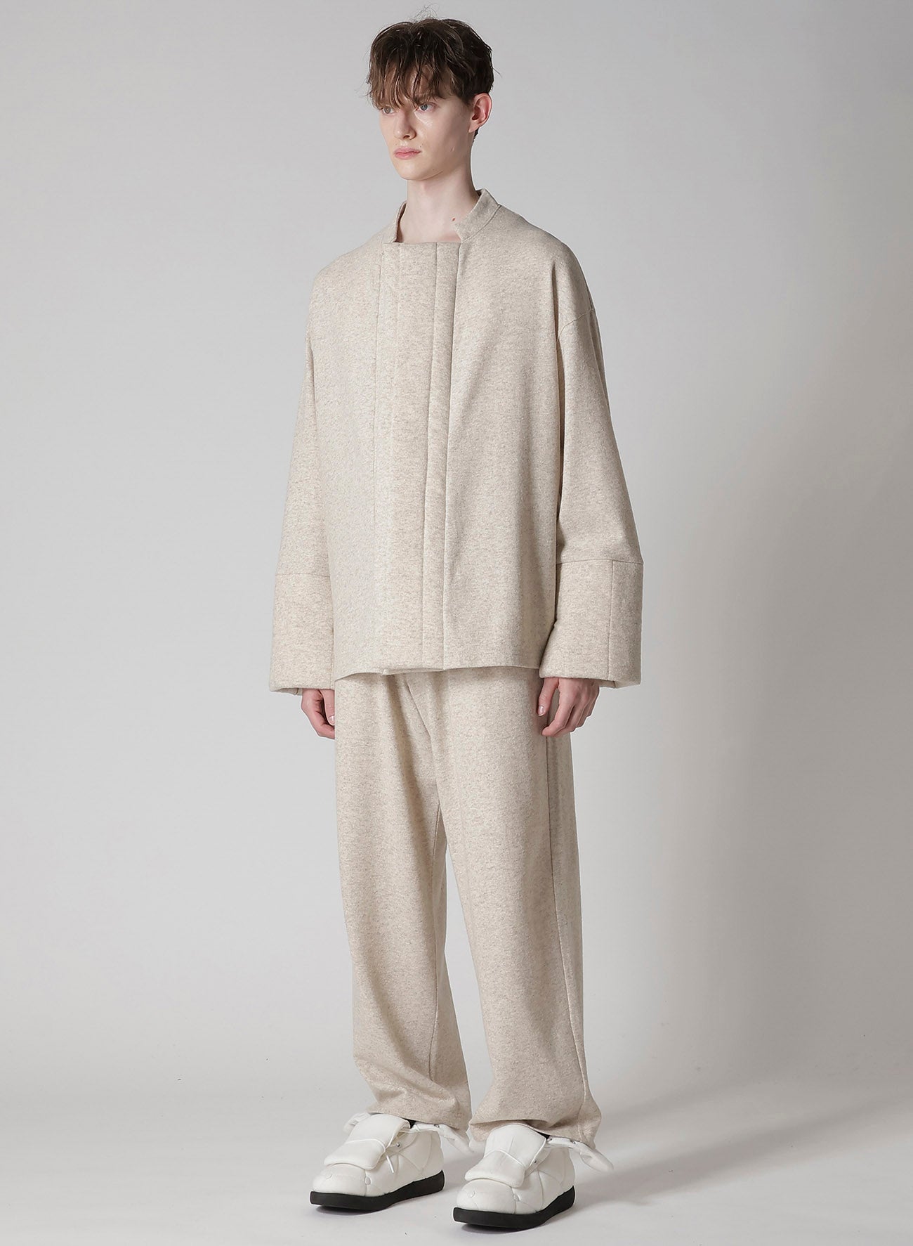 WOOLEN SINGLE PADDED JACKET