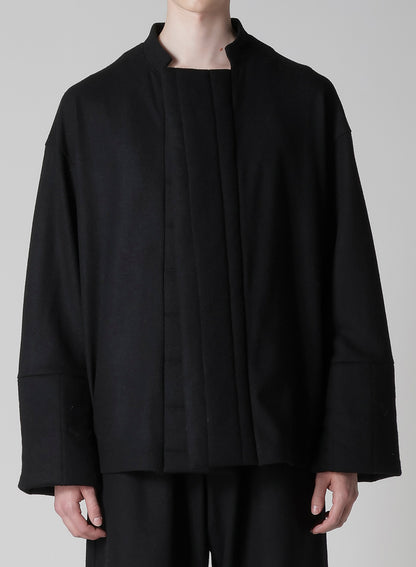WOOLEN SINGLE PADDED JACKET
