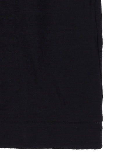 1/80 WASHABLE WOOL INTERLOCK LAYERED NECK LONG SLV T