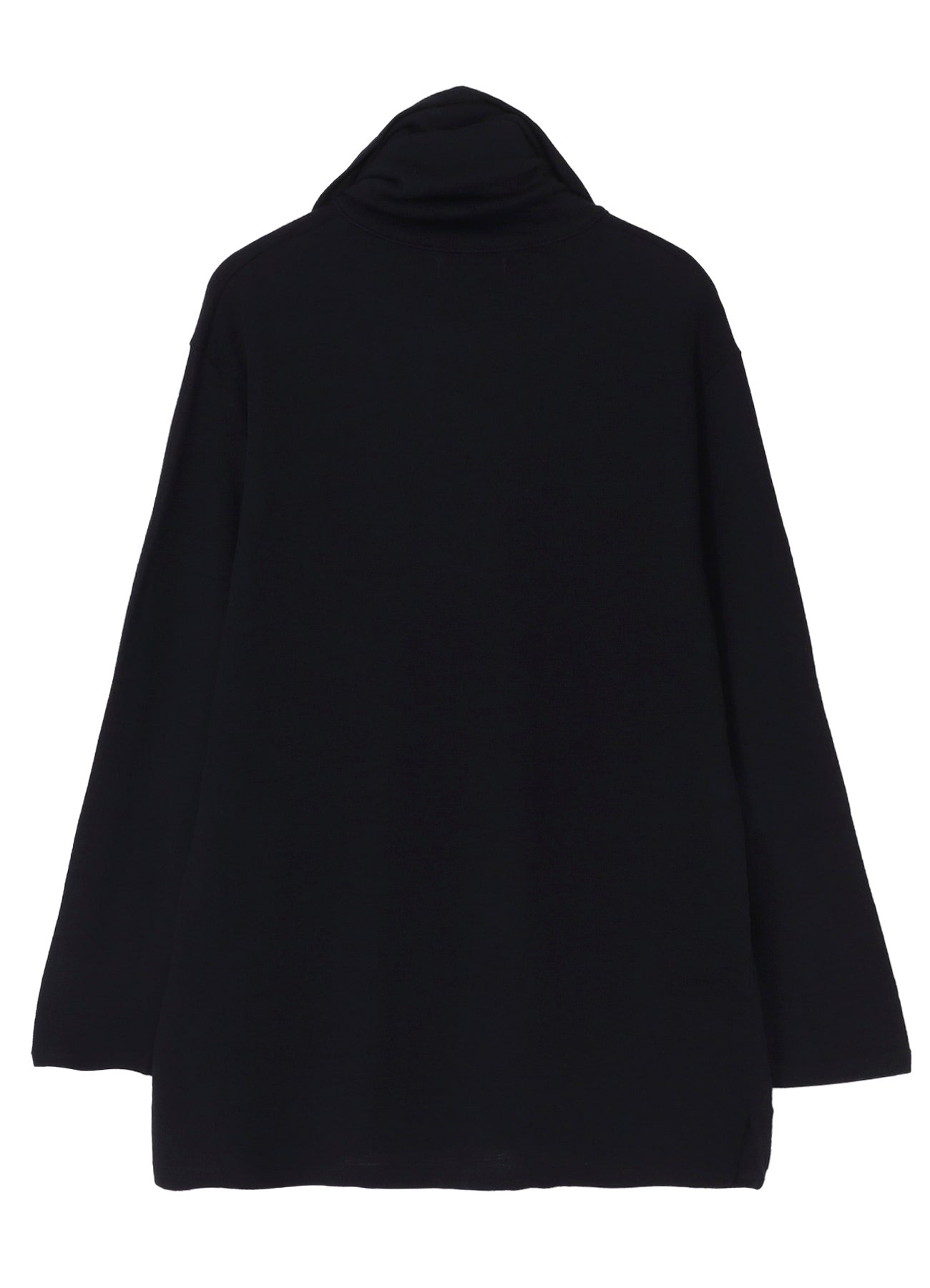 WOOL HOUNDSTOOTH JACQUARD HIGH NECK LONG SLV T