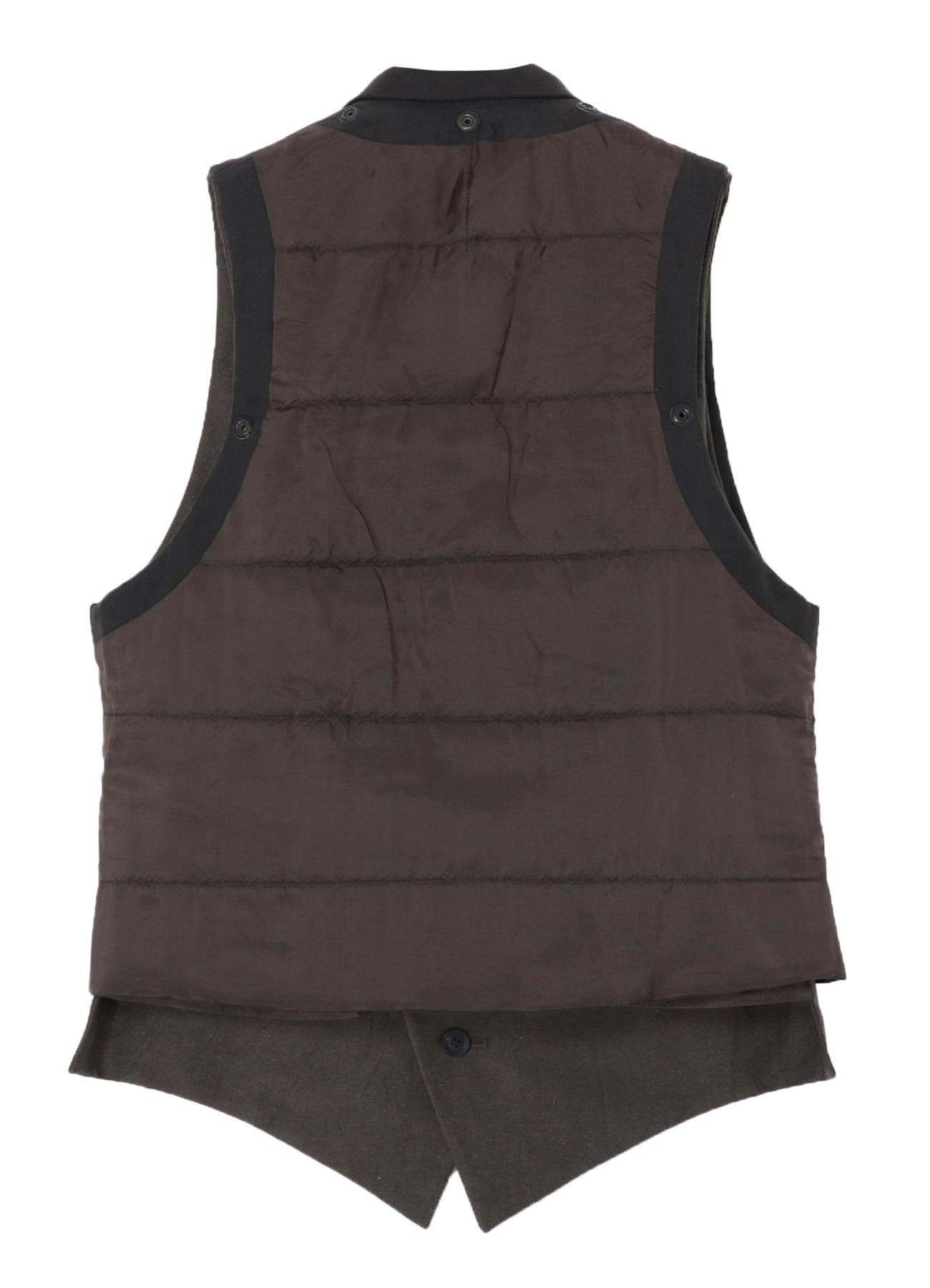 COTTON LINEN DOUBLE VEST WITH LINER