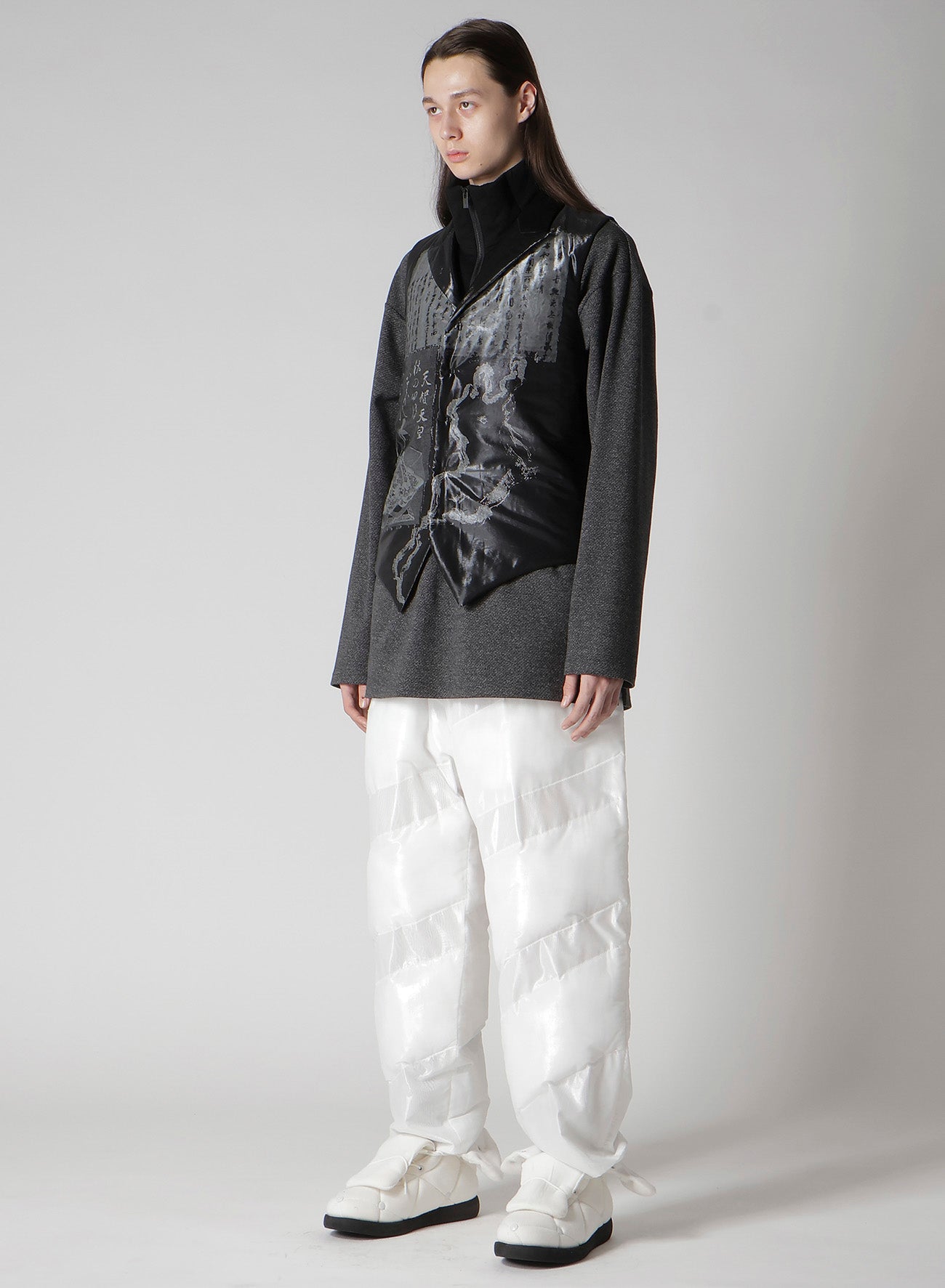 BIWA LAKE PRINTED TRANSPARENT VEST