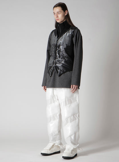 BIWA LAKE PRINTED TRANSPARENT VEST