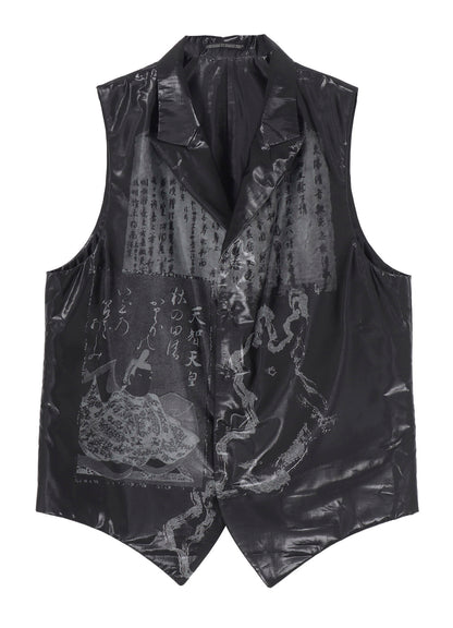 BIWA LAKE PRINTED TRANSPARENT VEST