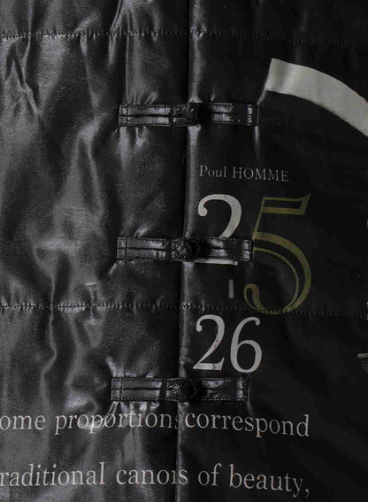 PAPER LOGO PRINTED CHINESE COLLAR VEST