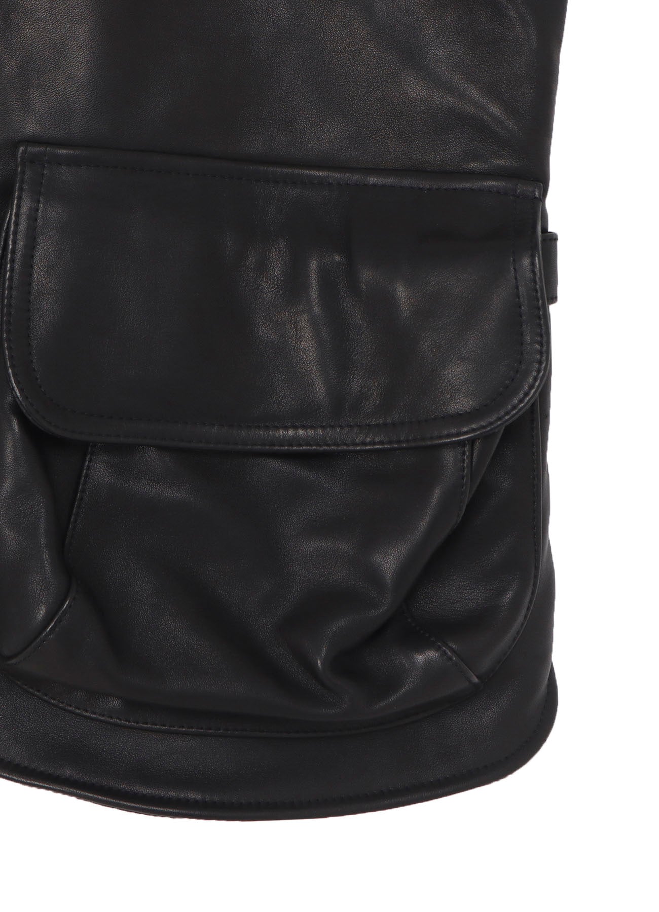COW LEATHER DEEP-FRY TECH VEST