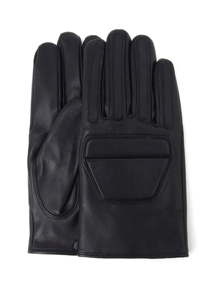 LAMB SKIN PADDED SHORT GLOVES