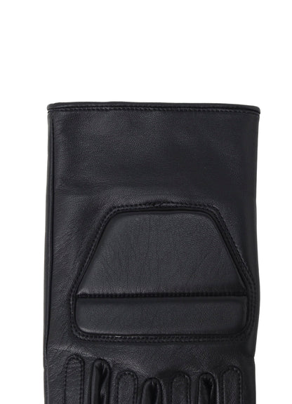 LAMB SKIN PADDED SHORT GLOVES