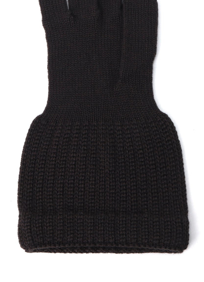 W/AC CARDIGAN STITCH KNITTED CUFFS GLOVES