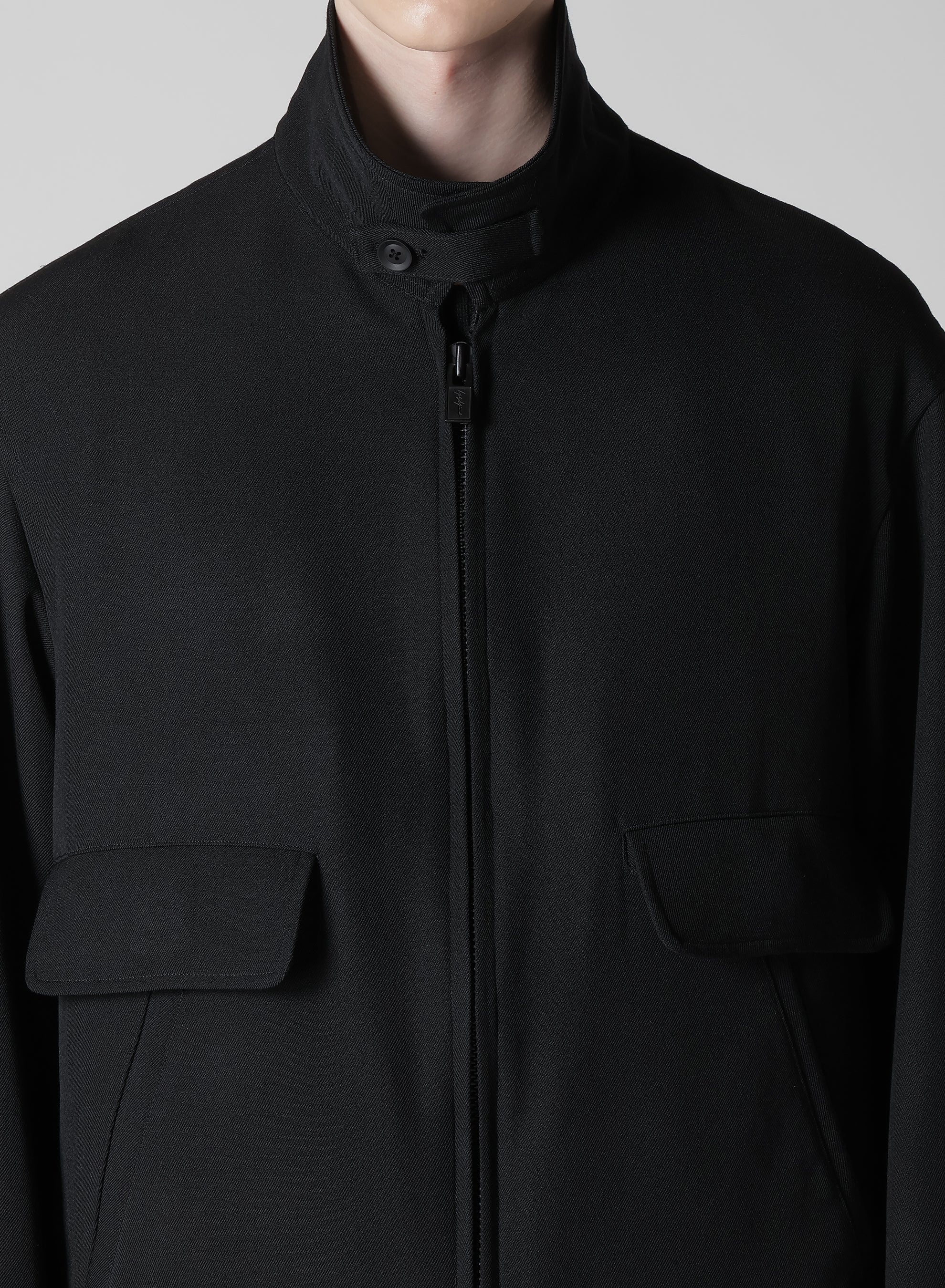ARMY GABARDINE COLLAR TAB BLOUSON – THE SHOP YOHJI YAMAMOTO
