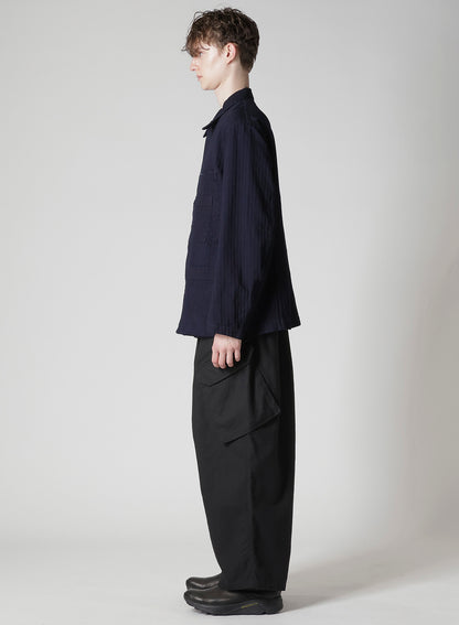 BS HERRINGBONE DENIM 5BS OVERLAP POCKET BLOUSON