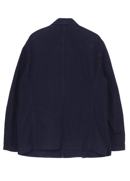 BS HERRINGBONE DENIM 5BS OVERLAP POCKET BLOUSON