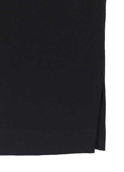 WOOL GABARDINE LONG SHIRT COAT