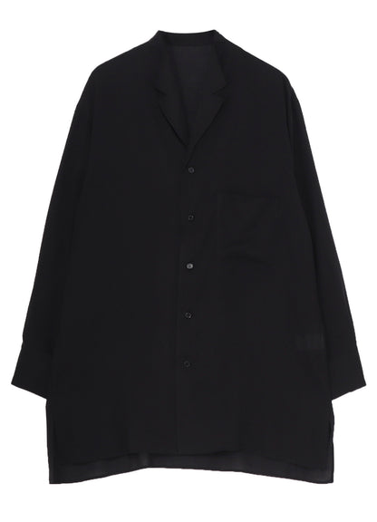 CELLLOSE LAWN NOTCHED SHIRT