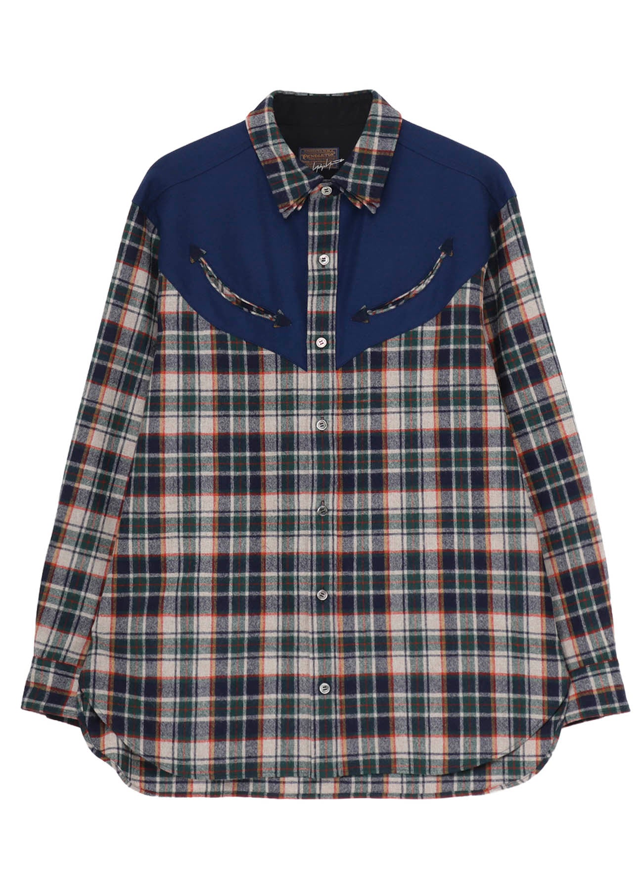 Yohji Yamamoto × PENDLETON PLAID BLOUSE B