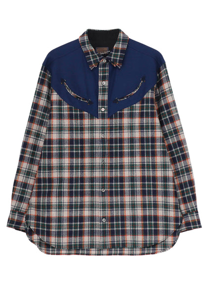 Yohji Yamamoto × PENDLETON PLAID BLOUSE B