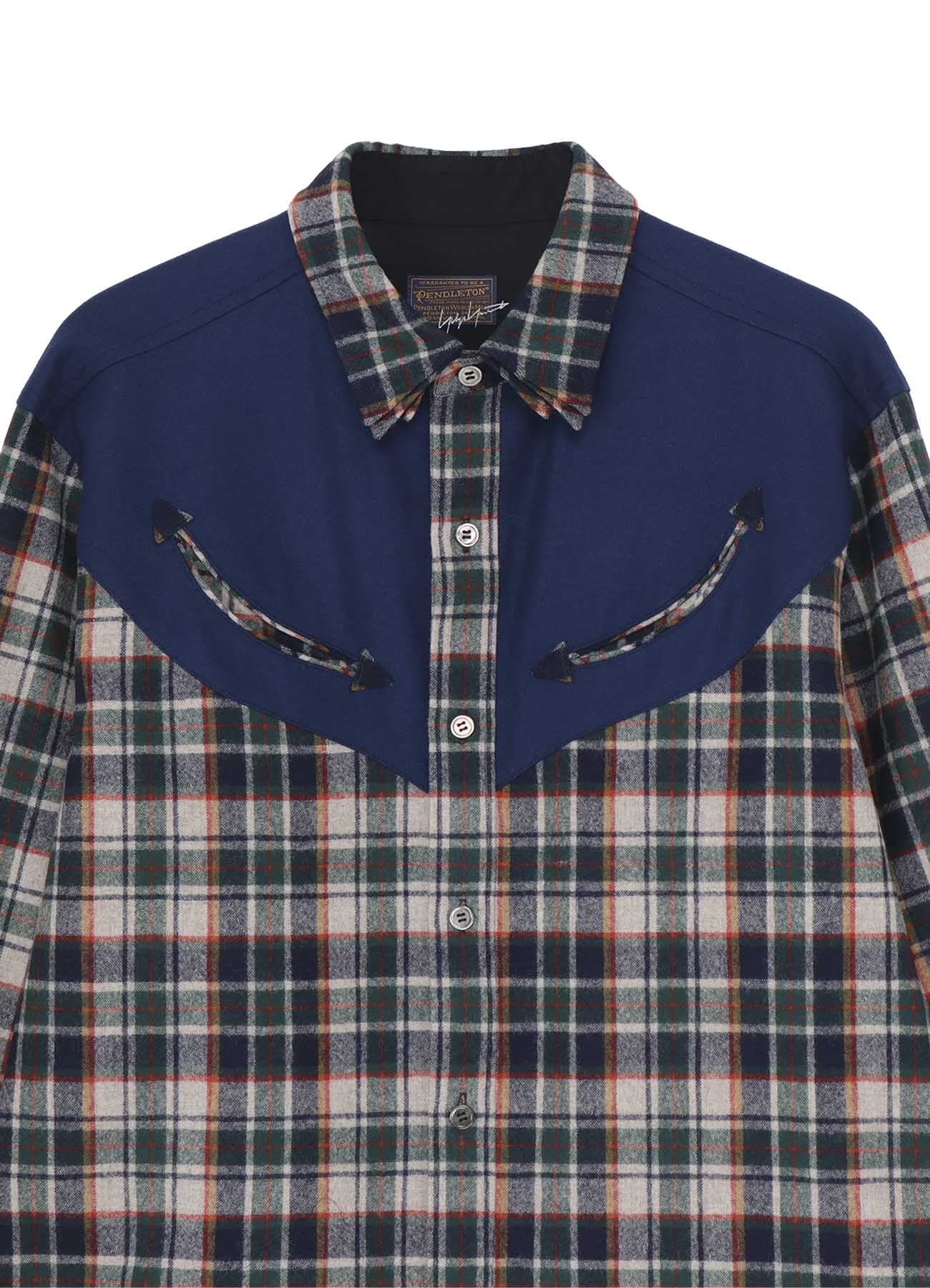 Yohji Yamamoto × PENDLETON PLAID BLOUSE B