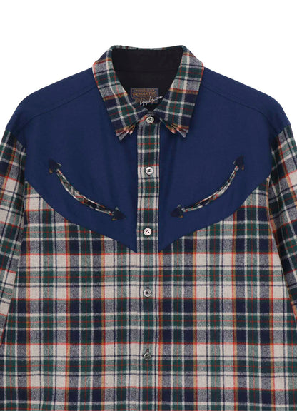 Yohji Yamamoto × PENDLETON PLAID BLOUSE B