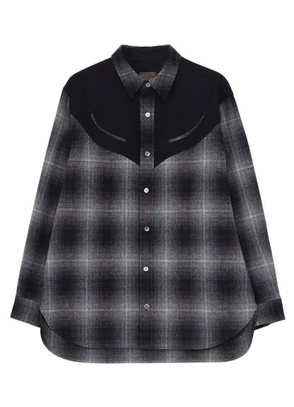 Yohji Yamamoto × PENDLETON PLAID BLOUSE D