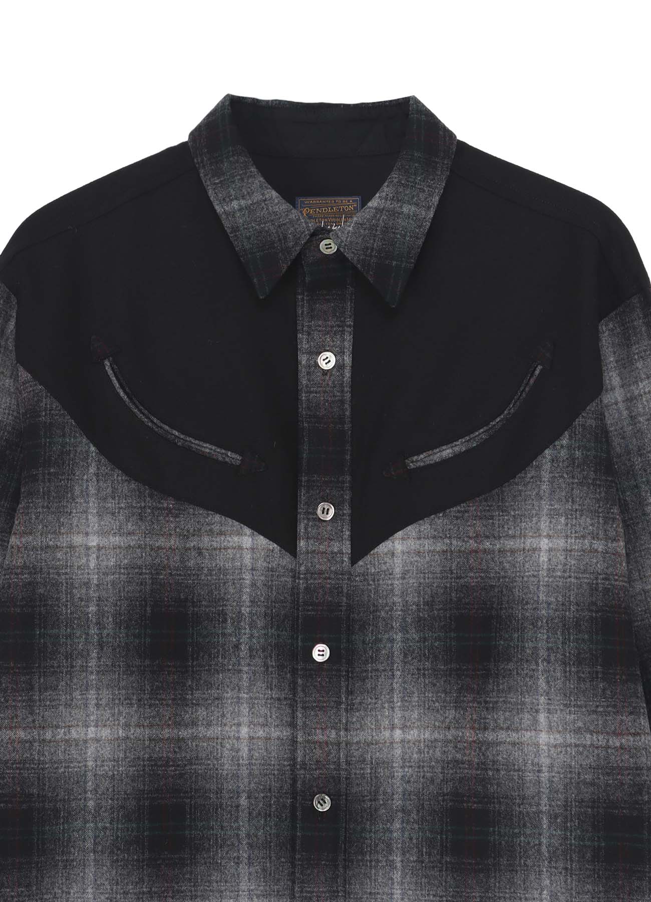 Yohji Yamamoto × PENDLETON PLAID BLOUSE D