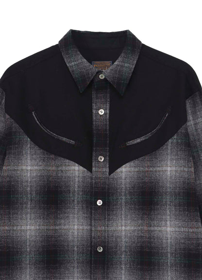 Yohji Yamamoto × PENDLETON PLAID BLOUSE D