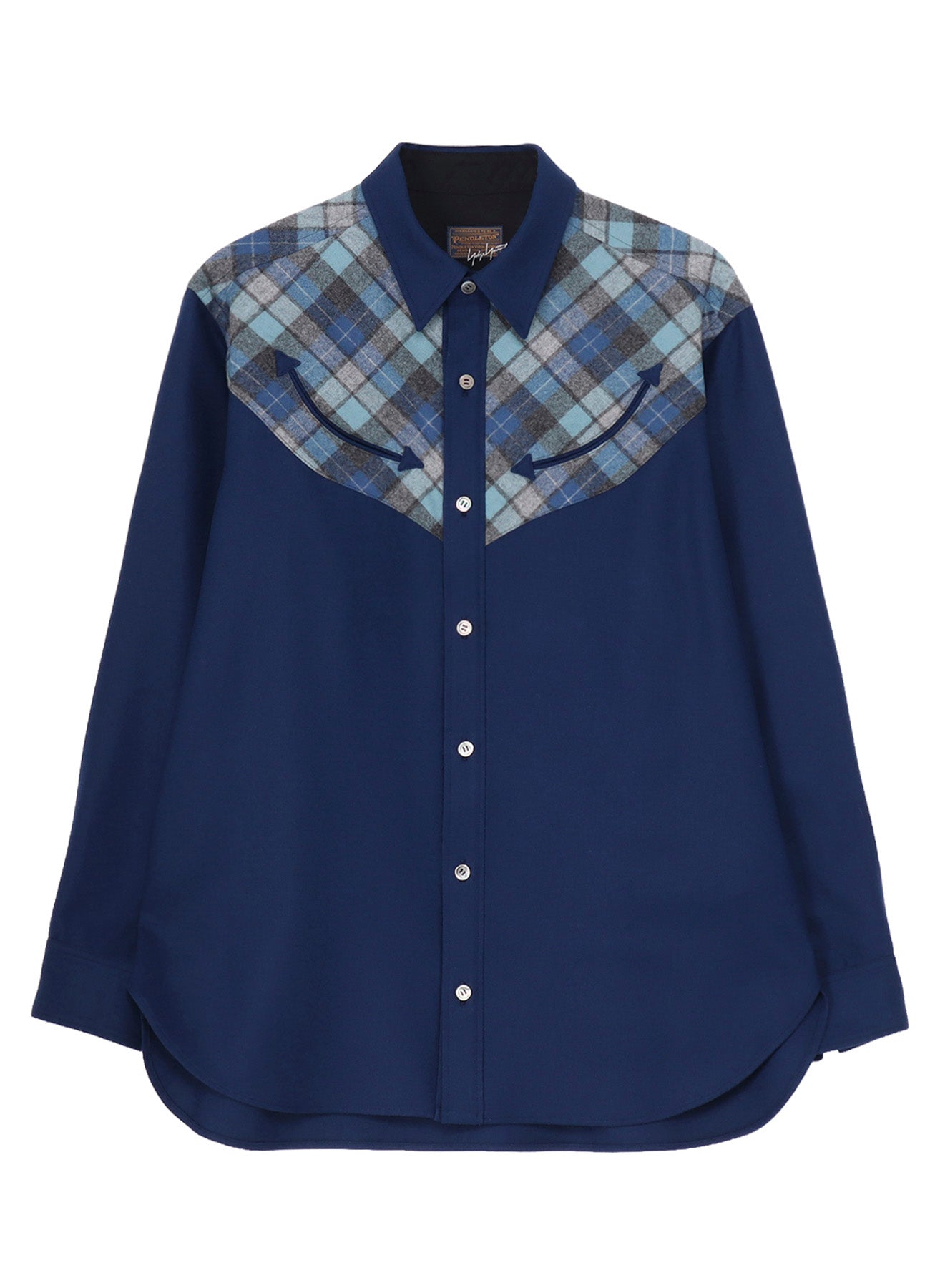 Yohji Yamamoto × PENDLETON PLAID BLOUSE E